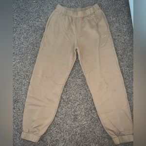 Hollister tan sweatpants (size small)